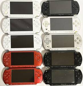 PSP-3000 PSP-1000本体のみ 10台 まとめ 通電のみ確認済み 動作未確認 ジャンク PlayStation Portable SONY