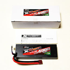 ☆彡 Hitec ハイテックマルチプレックス　X-POWER　Li-Po 35C　7.4V　4000ｍAh バッテリー　未使用　新品