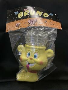 HEADLOCKSTUDIO BRUNO yellow color sofvi figure head lock Studio blue noWC JOHNNY