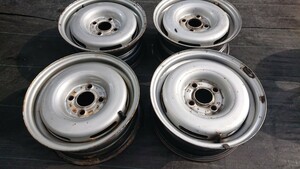 旧車 レストア レア 当時物 ゴルフⅡ 13×5.5 pcd100 4穴 スチールホイール ゴルフ1 VW ゴルフ2 MK2 GTX GTI 16V G60 Westy 