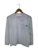 THE NORTH FACE◆L/S AIRY RELAX TEE(ロングスリーブエアリーリラックスTee)/S/ポリエステル/WHT_画像1