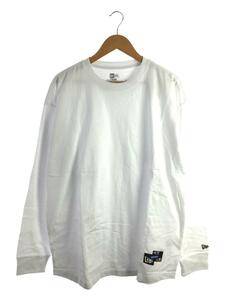 NEW ERA◆佐倉としたい大西/L/S OVER SIZE CTEE/XL/コットン/WHT