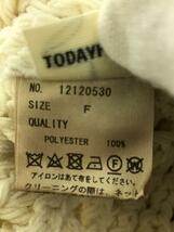 TODAYFUL◆セーター(厚手)/FREE/ポリエステル/IVO/無地/12120530_画像4