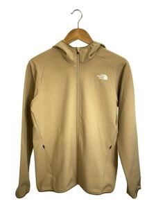 THE NORTH FACE◆APEX THERMAL HOODIE_エイペックスサーマルフーディ/XL/ポリエステル/BEG/無地