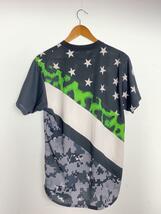 F.C.R.B.(F.C.Real Bristol)◆19SS/MULTI PATTERN S/S TOP/Tシャツ/XL/ポリエステル/NVY/総柄_画像2