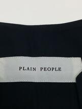 PLAIN PEOPLE◆長袖ワンピース/2/コットン/NVY/無地/H1581FA220_画像3