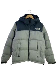 THE NORTH FACE◆ダウンジャケット_ND92232R/L/ナイロン/グレー/無地/汚れ有/ND92232R