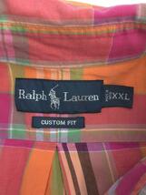 RALPH LAUREN◆半袖シャツ/XXL/コットン/ORN/チェック_画像3