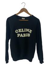 CELINE◆20AW/Sweater in Flocked Cashmere/スウェット/XS/コットン/BLK_画像1