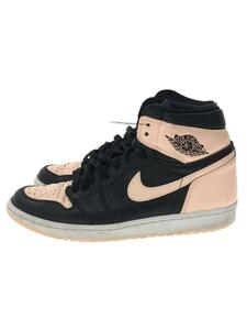 NIKE◆AIR JORDAN 1 RETRO HIGH OG/エアジョーダン1レトロハイ/ブラック/28cm/BLK