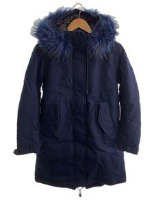 G-STAR RAW◆モッズコート/S/コットン/NVY/無地/Rovic bf padded faux fur parka