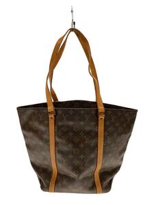 LOUIS VUITTON◆サック・ショッピング_モノグラム・キャンバス_BRW/PVC/BRW