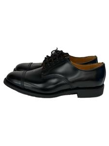 SANDERS◆ドレスシューズ/UK7.5/BLK/1128B/MILITARY DERBY SHOE