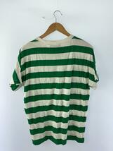 GUCCI◆21SS/Striped Tee/ピグレット刺繍/Tシャツ/XL/コットン/グリーン/ボーダー/グッチ_画像2