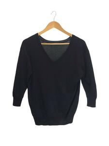 LE CIEL BLEU* sweater ( thin )/36/ rayon /NVY/ plain /19S61419