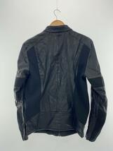 G-STAR RAW◆シングルライダースジャケット/M/フェイクレザー/ブラック/MOTAC-X GPL BIKER JKT_画像2