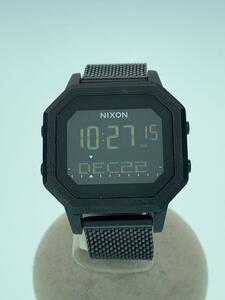 NIXON◆クォーツ腕時計/デジタル/ステンレス/BLK/BLK/SS