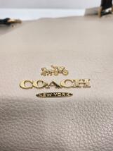 COACH◆トートバッグ/レザー/WHT/L1939_画像5