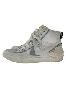 NIKE◆BLAZER MID SACAI/ブレーザーミッドサカイ/ホワイト/BV0072-100/27.5cm/WHT