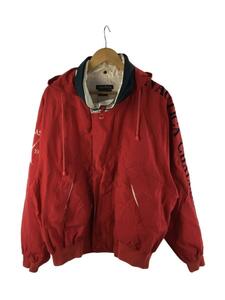 NAUTICA◆セーリングジャケット/XL/コットン/RED/レッド