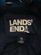 LANDS END◆マウンテンパーカー/XL/ナイロン/BLU/無地_画像3