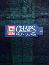 CHAPS RALPH LAUREN◆ダッフルコート/L/ウール/GRN/チェック_画像3