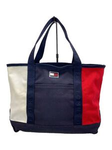 TOMMY HILFIGER◆トートバッグ/キャンバス/NVY/BW869J2863