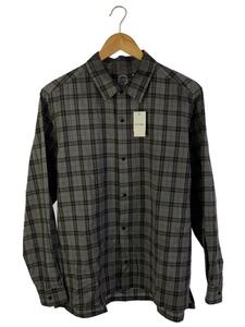 山と道 U.L. HIKE & BACKPACKING SHOP◆MERINO SHIRT/長袖シャツ/L/ウール/グレー/チェック