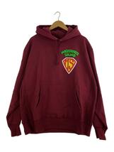 Champion◆MASTERPIECE SOUND/LOGO HOODIE OX/パーカー/XL/コットン/ボルドー_画像1