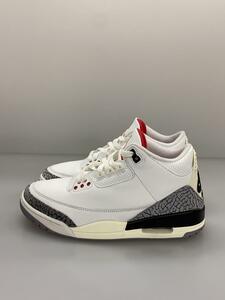 NIKE◆AIR JORDAN 3 RETRO_エアジョーダン 3 レトロ/26.5cm/WHT