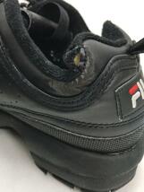 FILA◆ローカットスニーカー/23cm/BLK_画像8