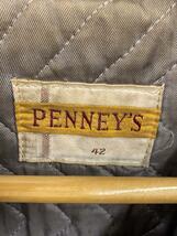 PENNEY’S◆コート/42/ウール/GRY/無地_画像3