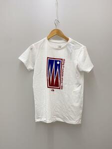 THE NORTH FACE◆S/S DOING IT OUTSIDE TEE/L/ポリエステル/WHT