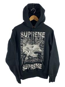 Supreme◆パーカー/S/コットン/BLK/プリント