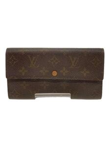 LOUIS VUITTON◆2)ポシェット・ポルト・モネ・クレディ_モノグラム・キャンバス_BRW/PVC/BRW/レディース