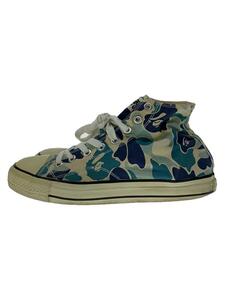 A BATHING APE◆ハイカットスニーカー/-/BLU/キャンバス