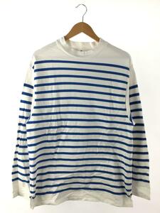 ETS.French Panel Border/長袖Tシャツ/2/コットン/WHT/21-070-300-2600-