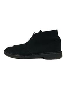 Clarks◆使用感/Desert Boot/シューズ/27.5cm/BLK/スウェード