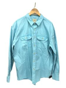 L.L.Bean◆長袖シャツ/XL/コットン/BLU/無地