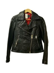 ALLSAINTS◆PATAYA BIKER/ダブルライダースジャケット/SIZE:36/レザー牛革/ブラック