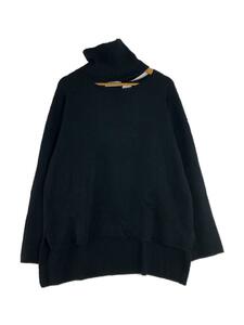 sulvam◆19AW/HIGH NECK KNIT/セーター(厚手)/M/アクリル/BLK/無地/SK-K03-820