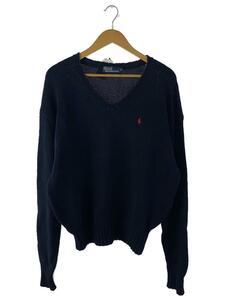 POLO RALPH LAUREN◆セーター(薄手)/XL/コットン/NVY