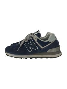 NEW BALANCE◆ML574/ネイビー/24cm/NVY