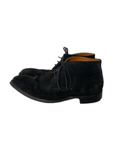 Loake◆チャッカブーツ/UK7.5/BLK/スウェード/CASH CA