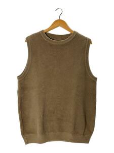 crepuscule◆MOSS STITCH VEST/ニットベスト/1/コットン/ベージュ/1901-007