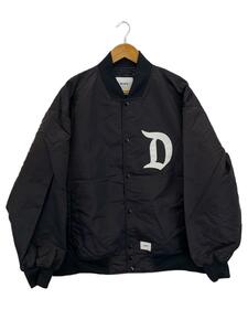 WTAPS◆TEAM JACKET NYLON TWILL DSQD/ジャケット/4/ナイロン/BLK/231TQDT-JKM01