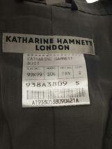 KATHARINE HAMNETT LONDON◆スーツ/S/ウール/GRY/ストライプ/938A3809_画像3