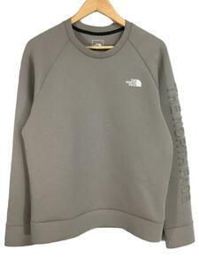 THE NORTH FACE◆TECH AIR SWEAT CREW_テックエアースウェットクルー/L/ポリエステル/GRY