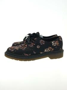 Dr.Martens◆3ホール/花柄/シューズ/UK5/BLK/AW006