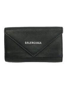 BALENCIAGA◆キーケース/レザー/GRY/無地/メンズ/499204・1000・V・584046/R7QCGX